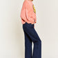 HIGH WAISTED BUTTON WIDE LEG JEANS JBJ1087P