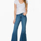 High Waisted Wide Mermaid Flare Denim Jeans