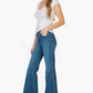 High Waisted Wide Mermaid Flare Denim Jeans