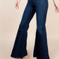 High Waisted Wide Mermaid Flare Denim Jeans