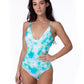 TIE DYE UNDERWIRE ONE PIECE SWIMEAR