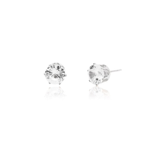 CUBIC ZIRCONIA CLASSIC STUD EARRINGS