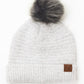 CC Ultra Soft Fur Pom Beanie