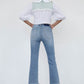 HIGH RISE CROP BOOT CUT JEANS