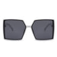 Square Flat Top Large Oversize Fashion Sunglasses