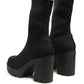 Knitted Block Heel Boots