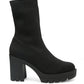 Knitted Block Heel Boots