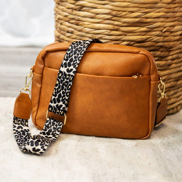 Brecklynn Crossbody Leopard Strap Handbag