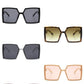 Square Flat Top Large Oversize Fashion Sunglasses