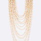 Million Layered Pearl Strands Necklace Set