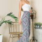 Smocked Wide Leg Pants