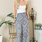 Smocked Wide Leg Pants