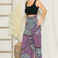 Smocked Wide Leg Pants