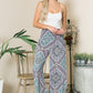 Smocked Wide Leg Pants