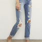 Destroyed Front Girlfriend Jeans