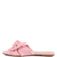 Little Jane Textured Bow Slider Flats