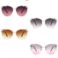 Rimless Rhinestone Fashion Cat Eye Sunglasses