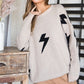 BOLT LONG SLEEVE CREW NECK SWEATER