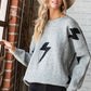 BOLT LONG SLEEVE CREW NECK SWEATER