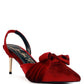 Mayfair Velvet High Heel Mule Sandals