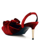 Mayfair Velvet High Heel Mule Sandals