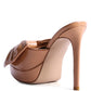 My Time Patent Pu Bow Detail High Heeled Sandal