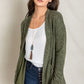 Solid Drape Pocket Cardigan