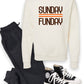 Brown and Orange Sunday Funday Crewneck Sweatshirt