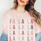 FA LA LA CHRISTMAS GRAPHIC PLUS SIZE TEE / T-SHIRT