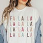 FA LA LA CHRISTMAS GRAPHIC PLUS SIZE TEE / T-SHIRT