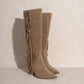 OASIS SOCIETY OUT WEST - Knee-High Fringe Boots