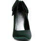 HORNET Green Satin Stiletto Pump Sandals