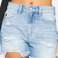 High Rise Denim Shorts