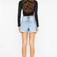 High Rise Denim Shorts