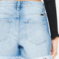 High Rise Denim Shorts