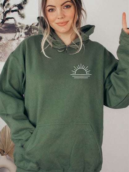 Sudadera con capucha Good Vibes Only Sunset