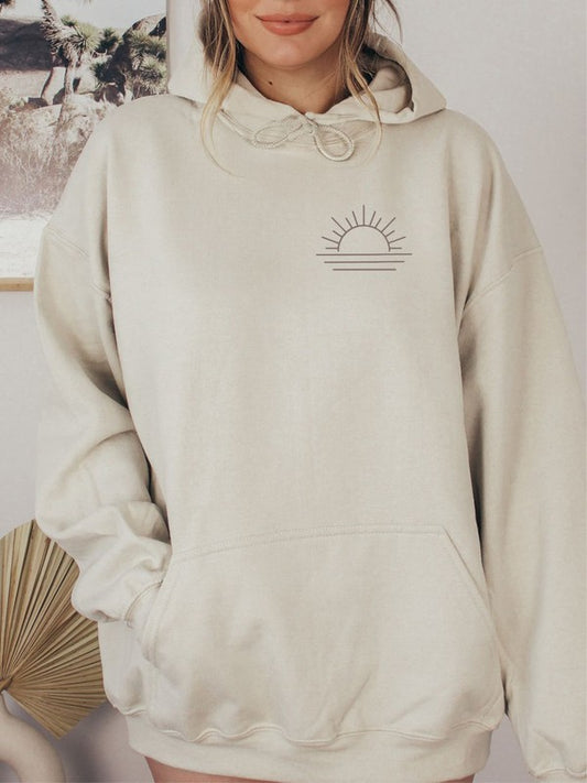 Sudadera con capucha Good Vibes Only Sunset