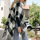 Buffalo Check Tassel Poncho