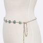 Turquoie Oval Concho Chain Belt