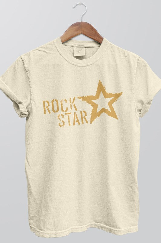 Estrella de rock, camiseta teñida en ropa