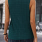 Textured Notched Neckline Tank Top