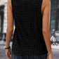 Textured Notched Neckline Tank Top