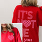 "IT'S NOT ME, IT'S YOU" Valentine's Day Unisex Fleece Sweatshirt