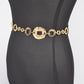 Plus Size Organic Textured Mix Link Chain Belt