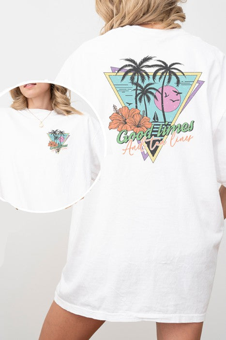 Camiseta extragrande Good Times &amp; Tan Lines