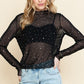 Rhinestone Embellished Top