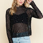 Rhinestone Embellished Top