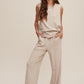 Soft Knit Tank and Sweat Pant Set