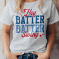 Hey Batter Batter Swing, camiseta gráfica de béisbol