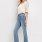 High Rise Crop Flare Jeans